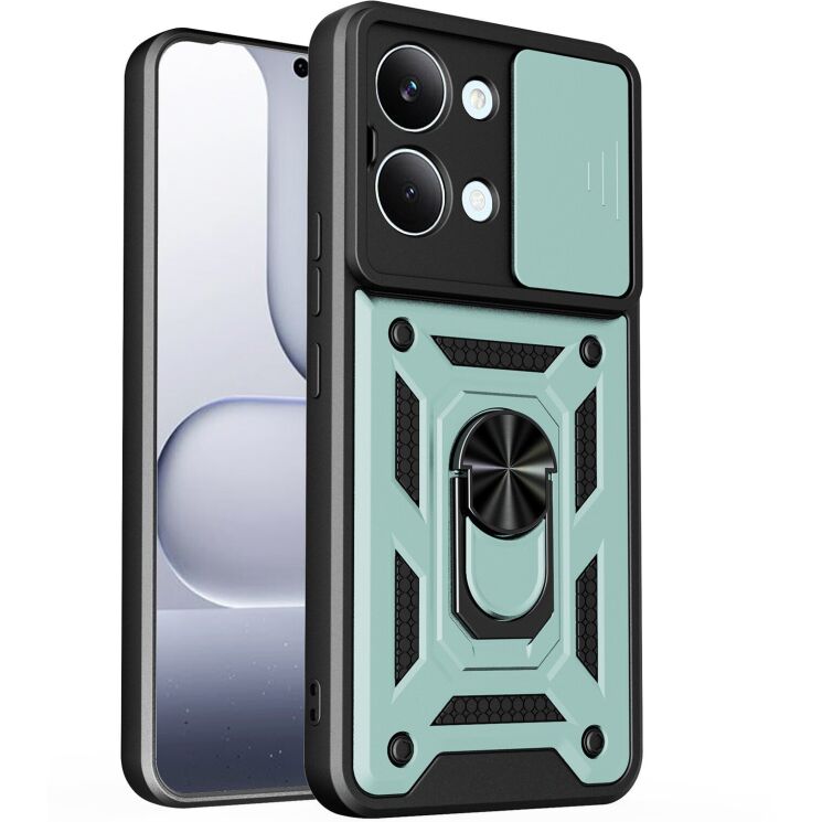 Чехол с защитой камеры Deexe Armor Shield для Xiaomi Poco X8 Pro Max - Green: фото 1 из 9