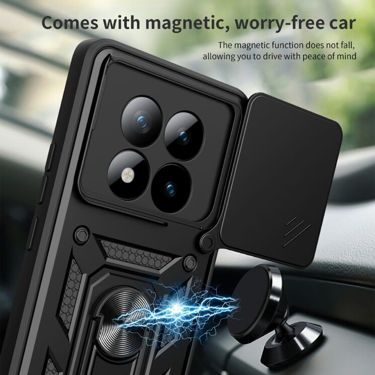 Чехол с защитой камеры Deexe Armor Shield для Xiaomi Redmi Note 15 Pro Plus / Poco M8 Pro 5G - Blue: фото 3 из 10