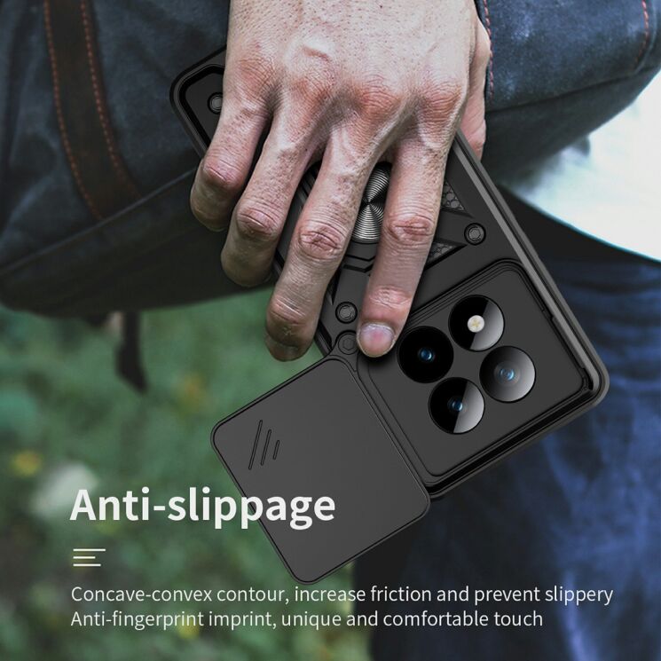 Чехол с защитой камеры Deexe Armor Shield для Xiaomi Redmi Note 15 Pro Plus / Poco M8 Pro 5G - Blue: фото 10 из 10