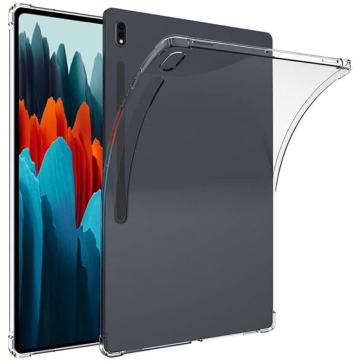 Чехол UniCase Airbag Max для Samsung Galaxy Tab S7 FE / S7 Plus / S8 Plus (T730/736/800/806/970/975) - Transparent: фото 2 из 8