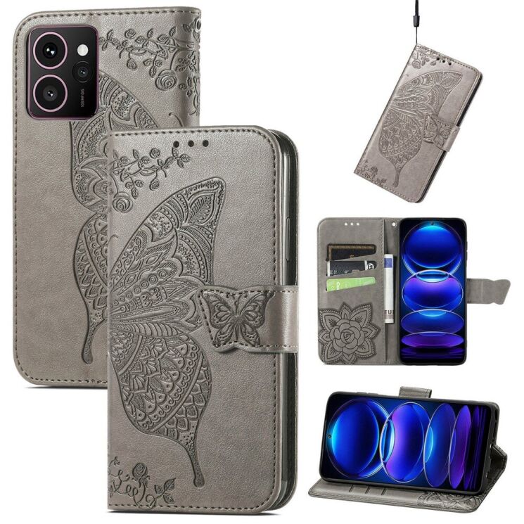 Чехол UniCase Butterfly Pattern для HMD Skyline - Grey: фото 4 из 10