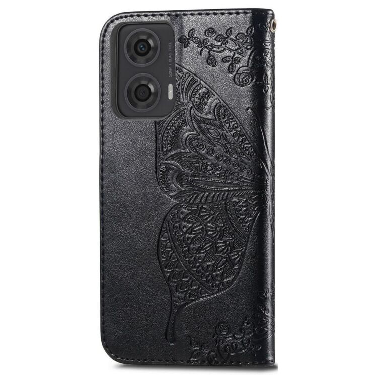 Чохол UniCase Butterfly Pattern для Motorola Moto G24 / G04 / G04s / E14 - Black: фото 5 з 8