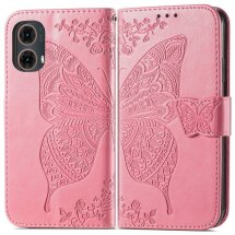 Чехол UniCase Butterfly Pattern для Motorola Moto G85 - Pink: фото 1 из 6