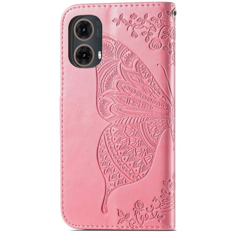 Чехол UniCase Butterfly Pattern для Motorola Moto G85 - Pink: фото 5 из 6
