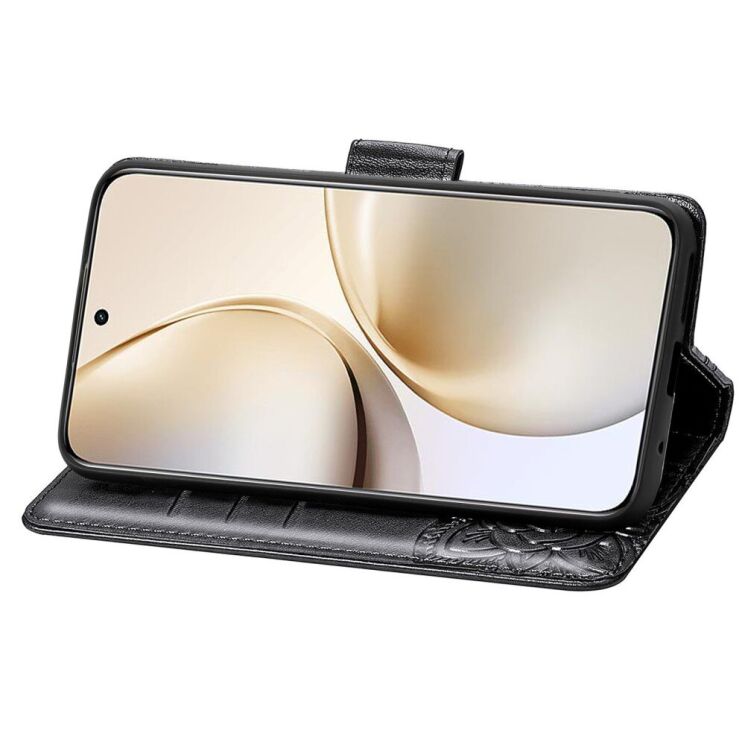 Чехол UniCase Butterfly Pattern для Realme 14 Pro Plus - Black: фото 4 из 9