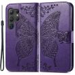 Чехол UniCase Butterfly Pattern для Samsung Galaxy S24 Ultra - Dark Purple (343358DV)