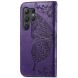 Чехол UniCase Butterfly Pattern для Samsung Galaxy S24 Ultra - Dark Purple (343358DV). Фото 4 из 5