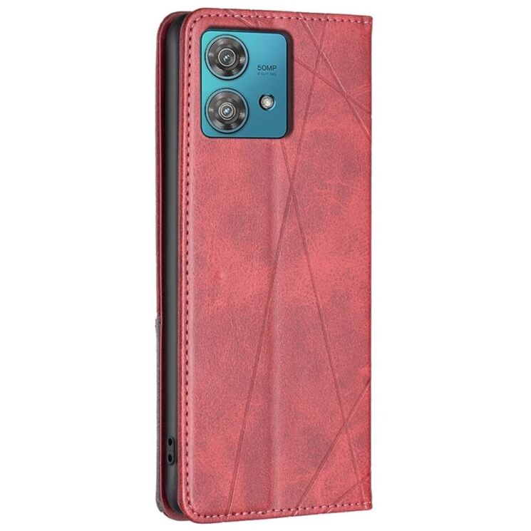 Чехол UniCase Geometric Pattern для Motorola Edge 40 Neo - Red: фото 3 из 6