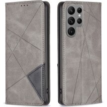 Чехол UniCase Geometric Pattern для Samsung Galaxy S25 Ultra (S938) - Grey: фото 1 из 6