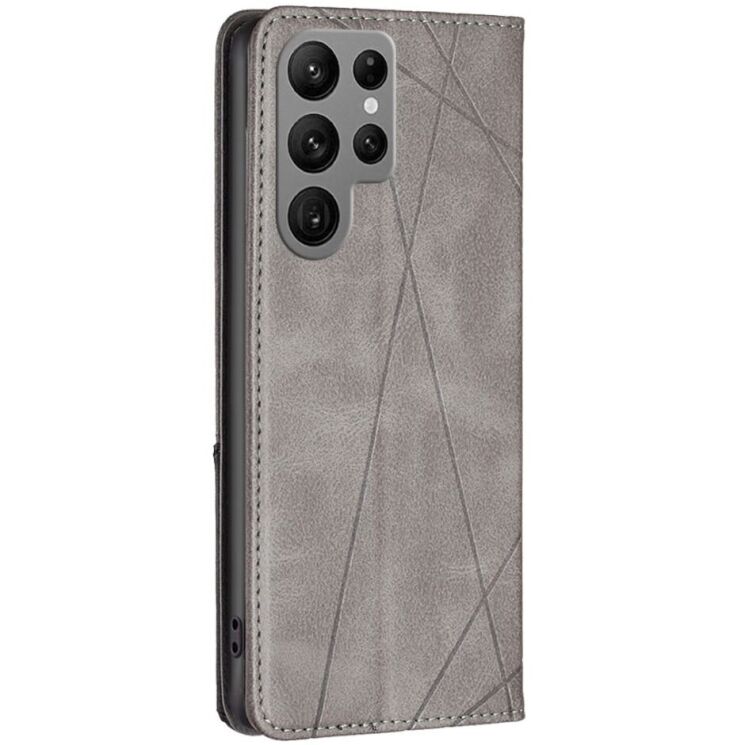 Чехол UniCase Geometric Pattern для Samsung Galaxy S25 Ultra (S938) - Grey: фото 3 из 6