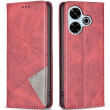 Чехол UniCase Geometric Pattern для Xiaomi Redmi 13 - Red: фото 1 из 7