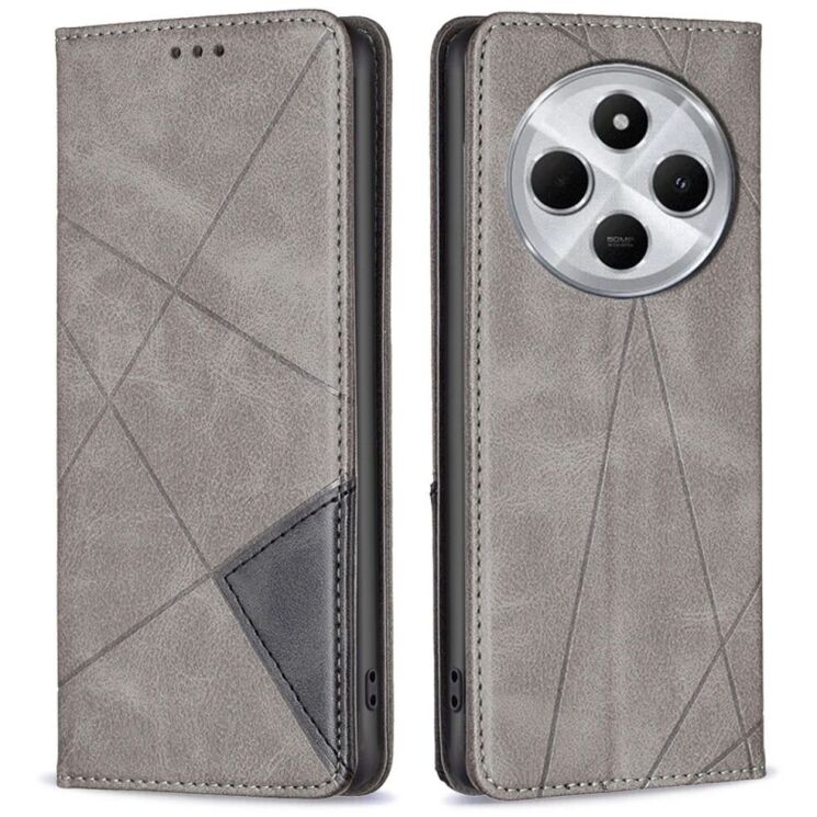 Чехол UniCase Geometric Pattern для Xiaomi Redmi 14C / Redmi A4 5G / Poco C75 - Grey: фото 1 из 8