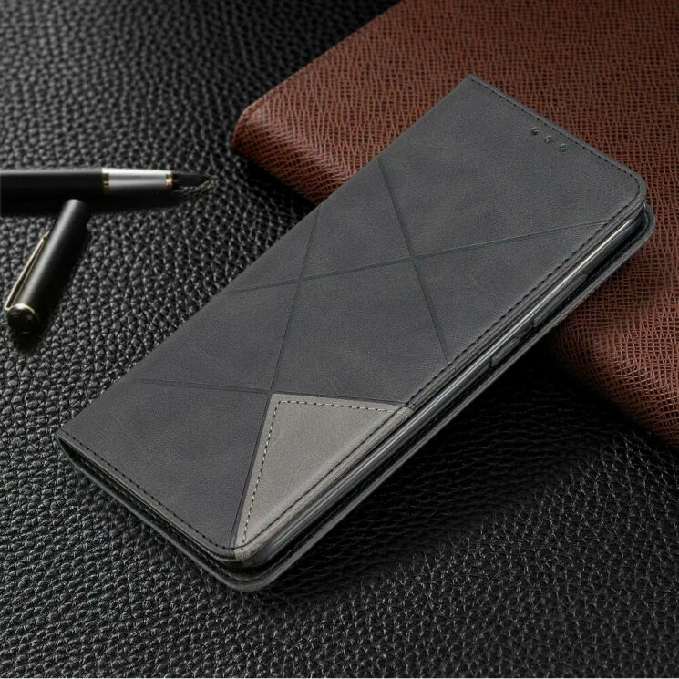 Чехол UniCase Geometric Pattern для Xiaomi Redmi Note 8 Pro - Black: фото 8 из 9