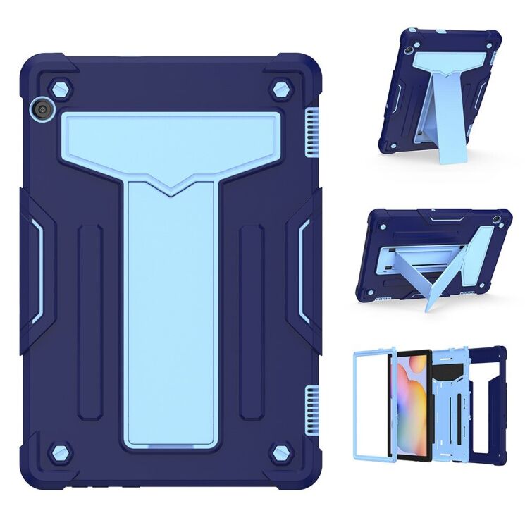 Чехол UniCase Hybrid Stand для Huawei MediaPad T5 10 - Dark Blue / Baby Blue: фото 1 из 5