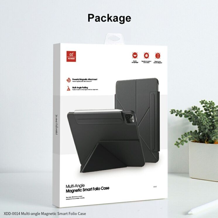 Чехол XUNDD Multi-Angle Stand для Apple iPad Pro 11 (2024) - Black: фото 8 из 8