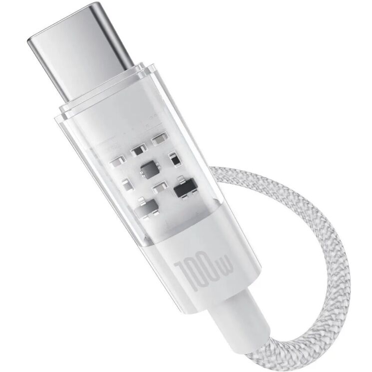 Кабель Baseus Gem USB to Type-C (100W, 1m) P10373002211-00 - White: фото 2 з 24