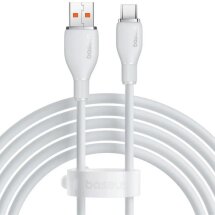 Кабель Baseus Pudding Series USB to Type-C (100W, 5A, 2m) P10355703221-01 - White: фото 1 з 23