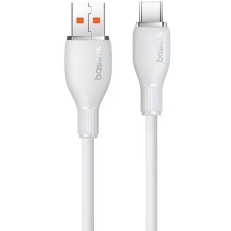 Кабель Baseus Pudding Series USB to Type-C (100W, 5A, 2m) P10355703221-01 - White: фото 2 з 23