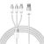 Кабель Baseus StarSpeed 3-in-1USB to MicroUSB+Lightning+Type-C (3.5A, 1.2m) CAXS000002 - White: фото 1 з 16