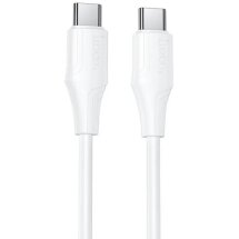 Кабель Hoco X124 Type-C to Type-C (60W, 3A, 1m) - White: фото 1 из 5