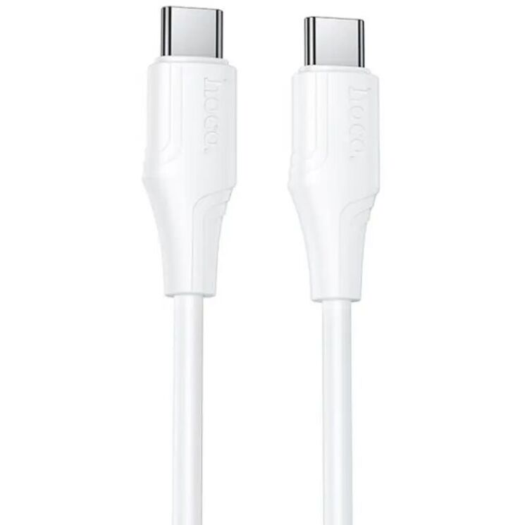 Кабель Hoco X124 Type-C to Type-C (60W, 3A, 1m) - White: фото 1 из 5