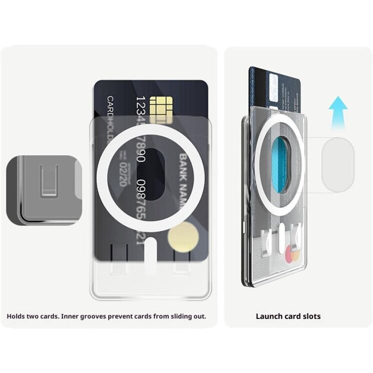 Кардхолдер Reframe Magnetic Card - Transparent: фото 7 из 7