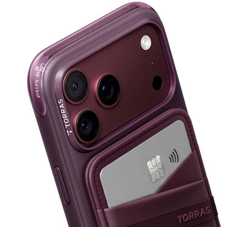 Кардхолдер TORRAS MagHold Wallet - Wine Red: фото 3 з 10