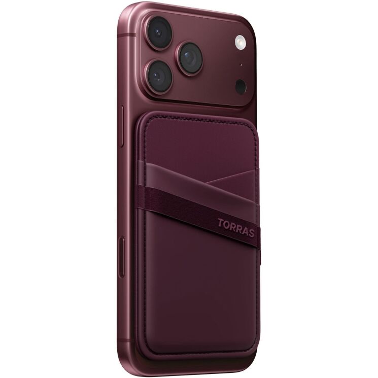 Кардхолдер TORRAS MagHold Wallet - Wine Red: фото 2 з 10
