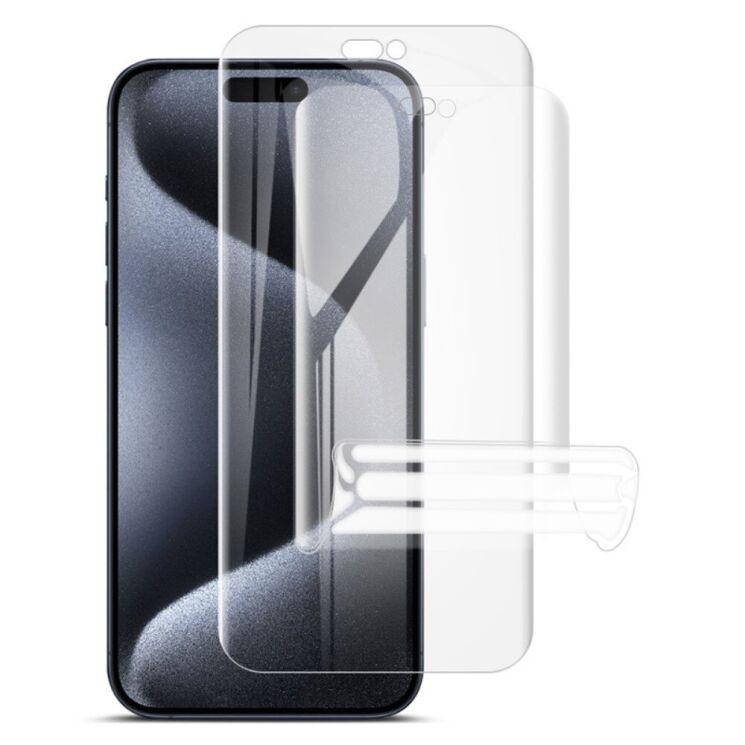 Комплект защитных пленок IMAK Full Coverage Hydrogel Film для Apple iPhone 15 Pro Max: фото 1 из 10