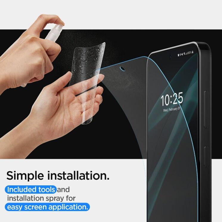 Комплект защитных пленок Spigen (SGP) Screen Protector Neo Flex Solid для Samsung Galaxy S24 Plus (S926): фото 11 из 15