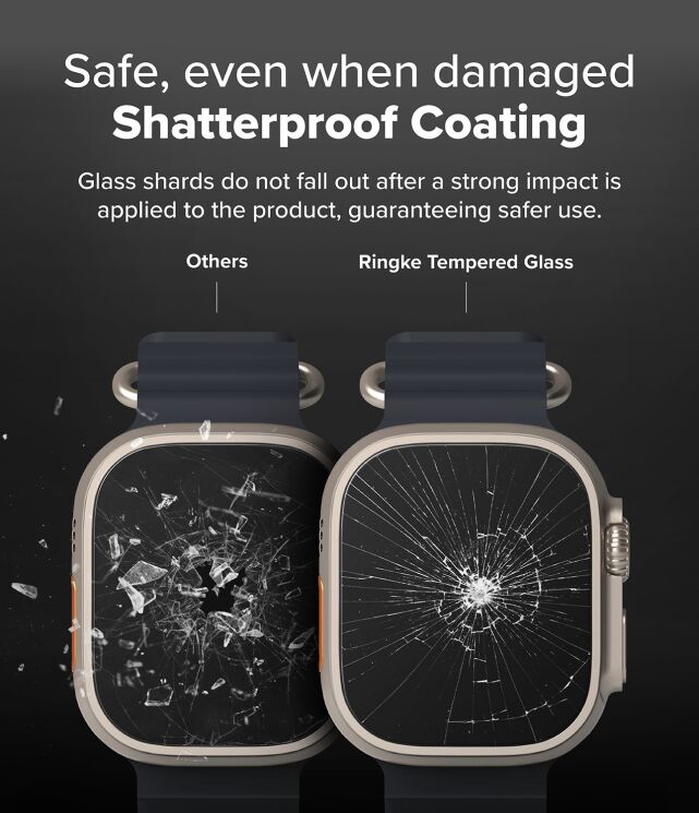 Комплект защитных стекол (2шт) Ringke Easy Slide Tempered Glass (FW) для Apple Watch Ultra 3 / Ultra 2 / Ultra (49mm) 8800274963887 (304652) Комплект защитных стекол (2шт) Ringke Easy Slide Tempered Glass (FW) для Apple Watch Ultra 3 / Ultra 2 / Ultra (49mm) 8800274963887: фото 12 из 15