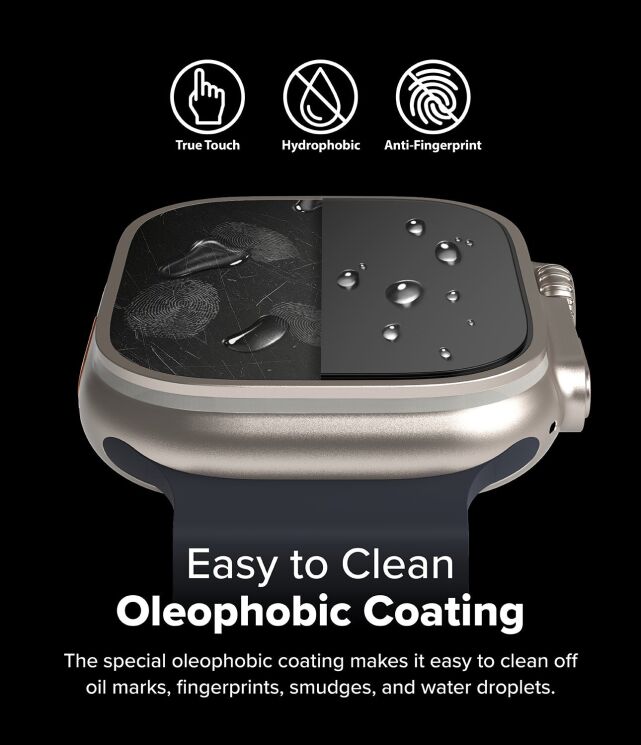 Комплект защитных стекол (2шт) Ringke Easy Slide Tempered Glass (FW) для Apple Watch Ultra 3 / Ultra 2 / Ultra (49mm) 8800274963887 (304652) Комплект защитных стекол (2шт) Ringke Easy Slide Tempered Glass (FW) для Apple Watch Ultra 3 / Ultra 2 / Ultra (49mm) 8800274963887: фото 11 из 15