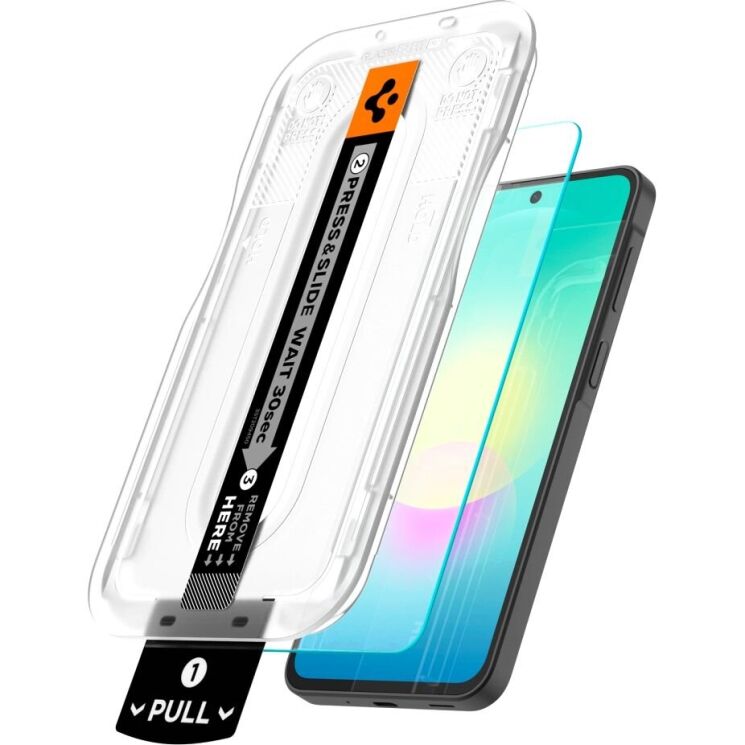 Комплект защитных стекол Spigen GLAS.tR EZ Fit Pro (FP) для Samsung Galaxy A27 (A276) AGL11810 (408675) Комплект защитных стекол Spigen GLAS.tR EZ Fit Pro (FP) для Samsung Galaxy A27 (A276) AGL11810: фото 3 из 10