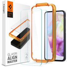 Комплект защитных стекол Spigen (SGP) GLAS.tR AlignMaster для Samsung Galaxy A35 (A356): фото 1 из 12