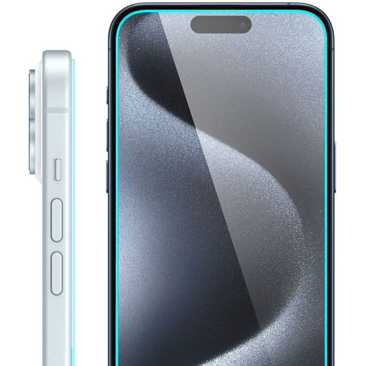 Комплект защитного стекла Spigen (SGP) GLAS.tR EZ Fit Sensor Protected для Apple iPhone 15: фото 3 из 11