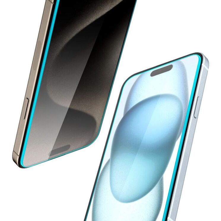 Комплект защитного стекла Spigen (SGP) GLAS.tR EZ Fit Sensor Protected для Apple iPhone 15: фото 4 из 11