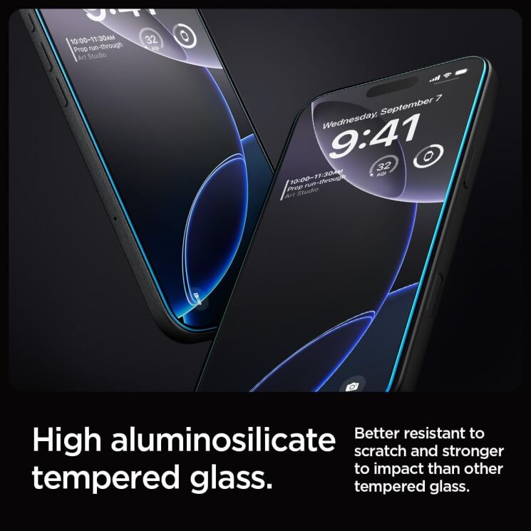Комплект захисних стекол Spigen (SGP) GLAS.tR EZ Fit Sensor Protected для Apple iPhone 16 Pro: фото 10 з 14
