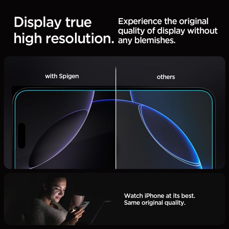 Комплект захисних стекол Spigen (SGP) GLAS.tR EZ Fit Sensor Protected для Apple iPhone 16 Pro: фото 14 з 14