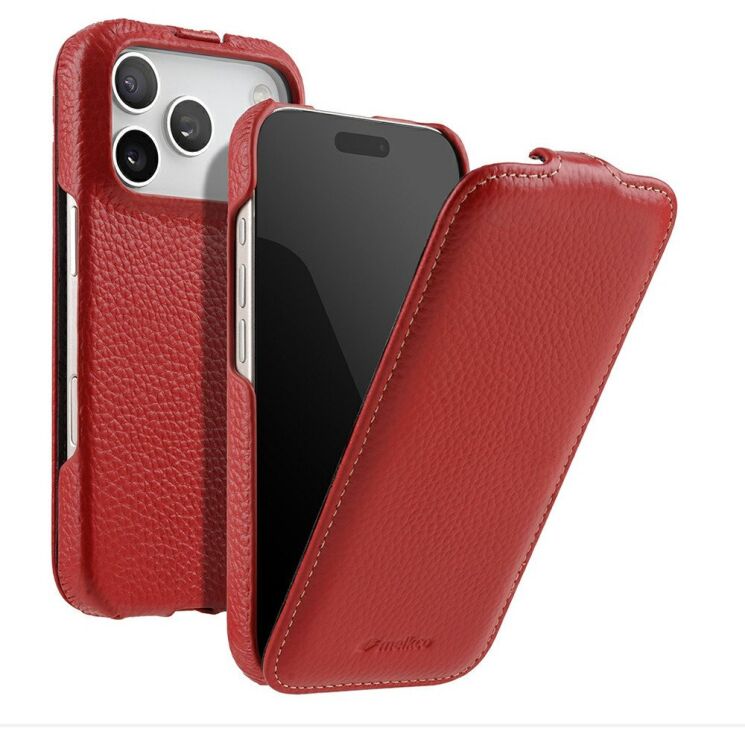Шкіряний чохол MELKCO Jacka Type для iPhone 18 Pro Max - Red (423868R) Шкіряний чохол MELKCO Jacka Type для iPhone 18 Pro Max - Red: фото 1 з 5
