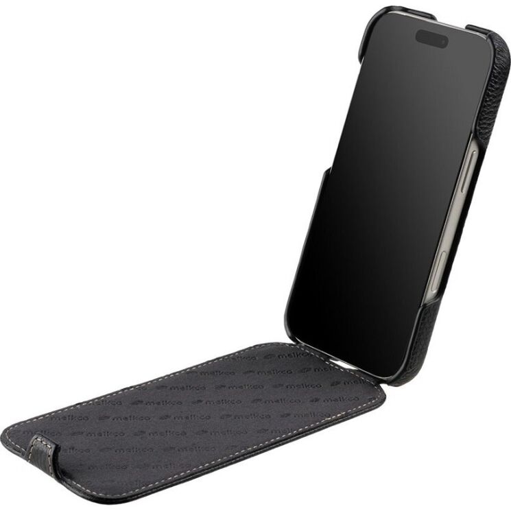 Шкіряний чохол MELKCO Jacka Type для iPhone 18 Pro - Black (423659B) Шкіряний чохол MELKCO Jacka Type для iPhone 18 Pro - Black: фото 2 з 5