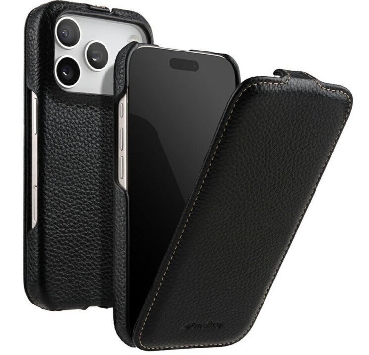 Шкіряний чохол MELKCO Jacka Type для iPhone 18 Pro - Black (423659B) Шкіряний чохол MELKCO Jacka Type для iPhone 18 Pro - Black: фото 1 з 5