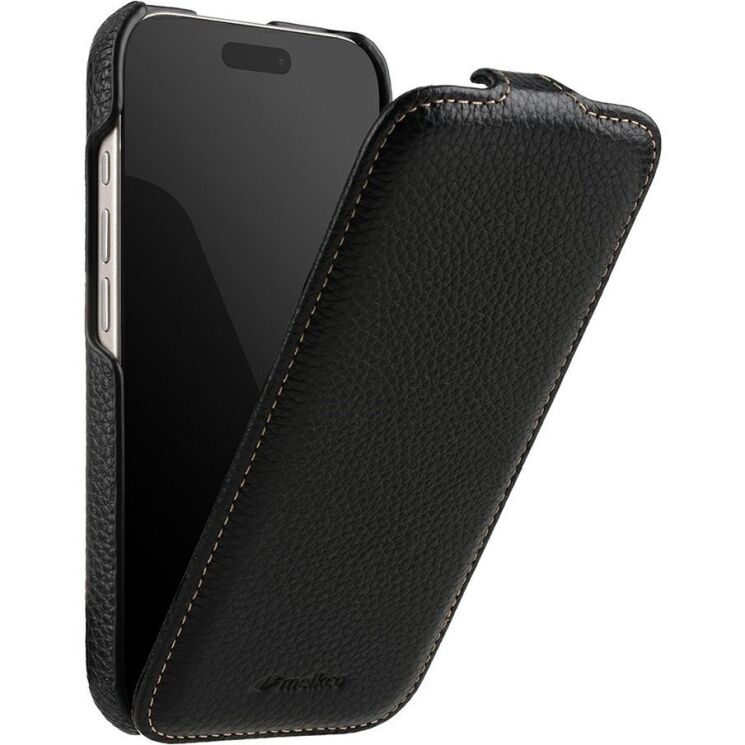 Шкіряний чохол MELKCO Jacka Type для iPhone 18 Pro - Black (423659B) Шкіряний чохол MELKCO Jacka Type для iPhone 18 Pro - Black: фото 3 з 5