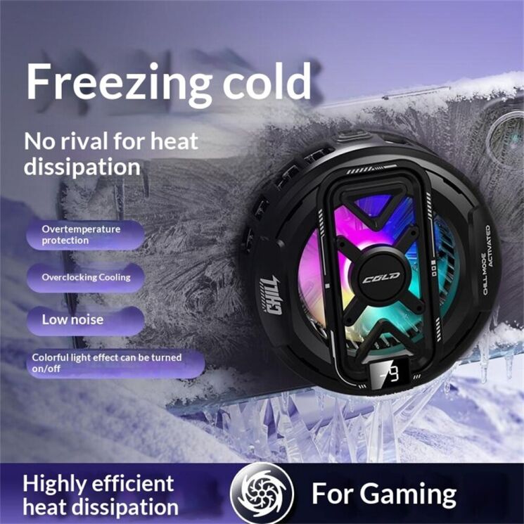 Кулер-вентилятор для смартфона Reframe K51 Magnetic Cooler XFlow - Black: фото 2 из 7