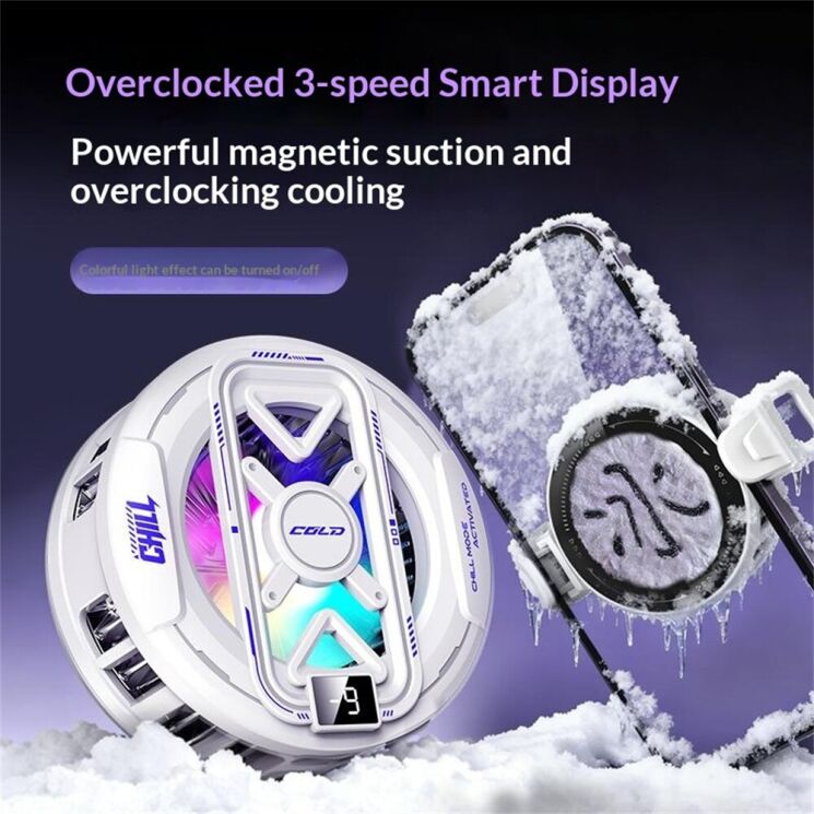 Кулер-вентилятор для смартфона Reframe K51 Magnetic Cooler XFlow - Black: фото 3 из 7