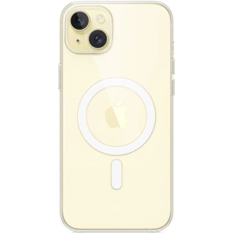 Оригинальный чехол Clear Case with MagSafe для Apple iPhone 15 Plus (MT213) - Transparent: фото 3 из 5