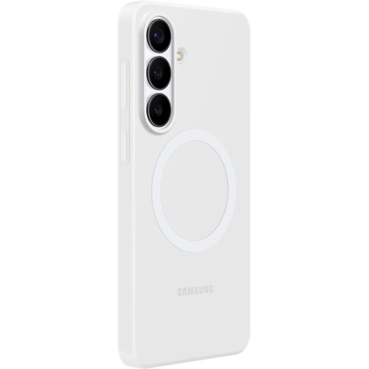 Оригинальный силиконовый чехол Silicone Magnet для Samsung Galaxy S26 Plus (S947) EF-ES947CWEGWW - White: фото 3 из 5