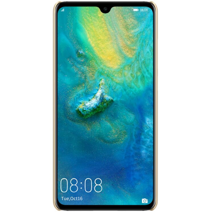 Пластиковый чехол NILLKIN Frosted Shield для Huawei Mate 20 - Gold: фото 2 из 12