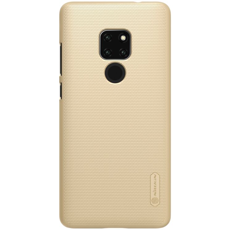 Пластиковый чехол NILLKIN Frosted Shield для Huawei Mate 20 - Gold: фото 1 из 12