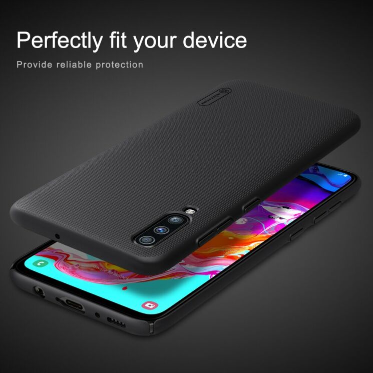 Пластиковый чехол NILLKIN Frosted Shield для Samsung Galaxy A70 (A705) - Red: фото 12 из 15