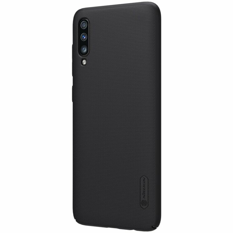 Пластиковый чехол NILLKIN Frosted Shield для Samsung Galaxy A70 (A705) - Black: фото 3 из 16